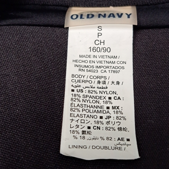 Old Navy Black Ruched One Piece Bathing Suit Size S - Picture 4 of 4